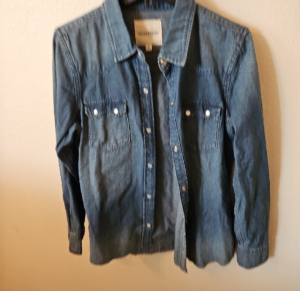 Lucky Brand Blue Denim Button-Up Shirt - Picture 5 of 5
